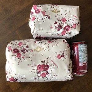 Coach make up bags- large & small-unused